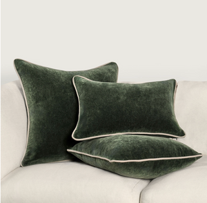 Heirloom Velvet 18x18 Pillow - Forest Green