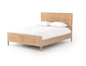 Safiyah Queen Bed - Light Cane