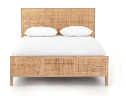 Safiyah 78" King Bed - Light Cane