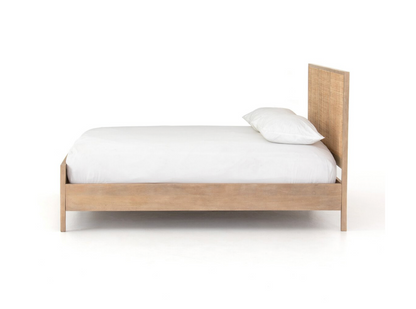 Safiyah 78" King Bed - Light Cane