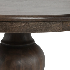 Aidan 60" Round Dining Table - Burnished Brown