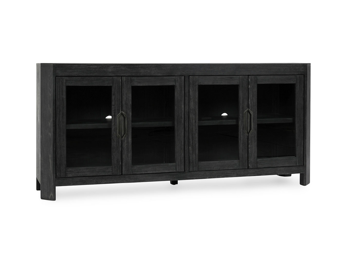 McGee 84" 4 Door Reclaimed Oak Sideboard - Black