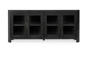 McGee 84" 4 Door Reclaimed Oak Sideboard - Black