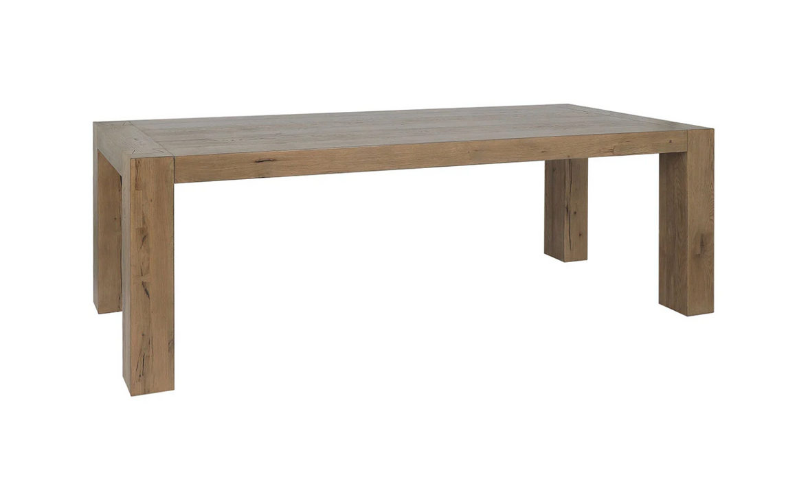 Kravitz 89" Reclaimed Oak Dining Table - Warm Oak