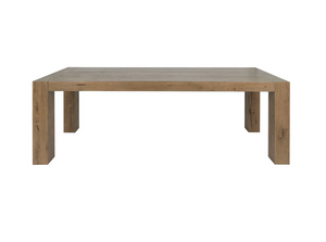 Kravitz 89" Reclaimed Oak Dining Table - Warm Oak