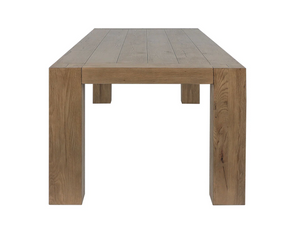 Kravitz 89" Reclaimed Oak Dining Table - Warm Oak