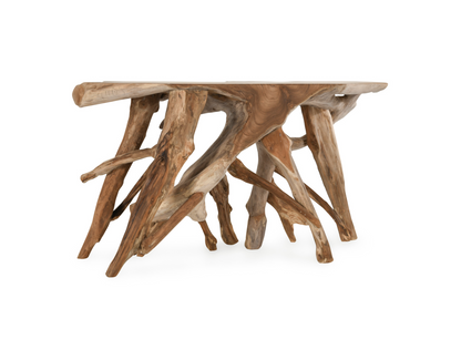 Crete 60" Cypress Teak Root Console Table - Natural