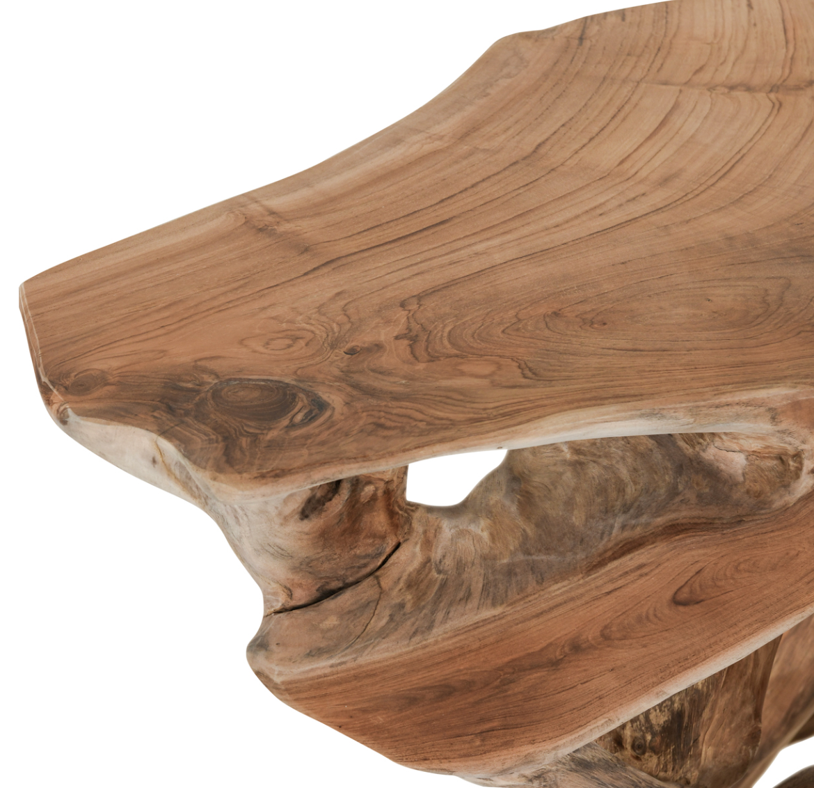 Crete 60" Cypress Teak Root Console Table - Natural