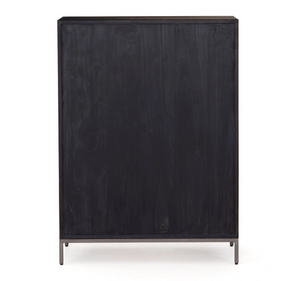 Marcel 36" 5 Drawer Chest - Black Wash Poplar