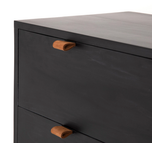 Marcel 36" 5 Drawer Chest - Black Wash Poplar