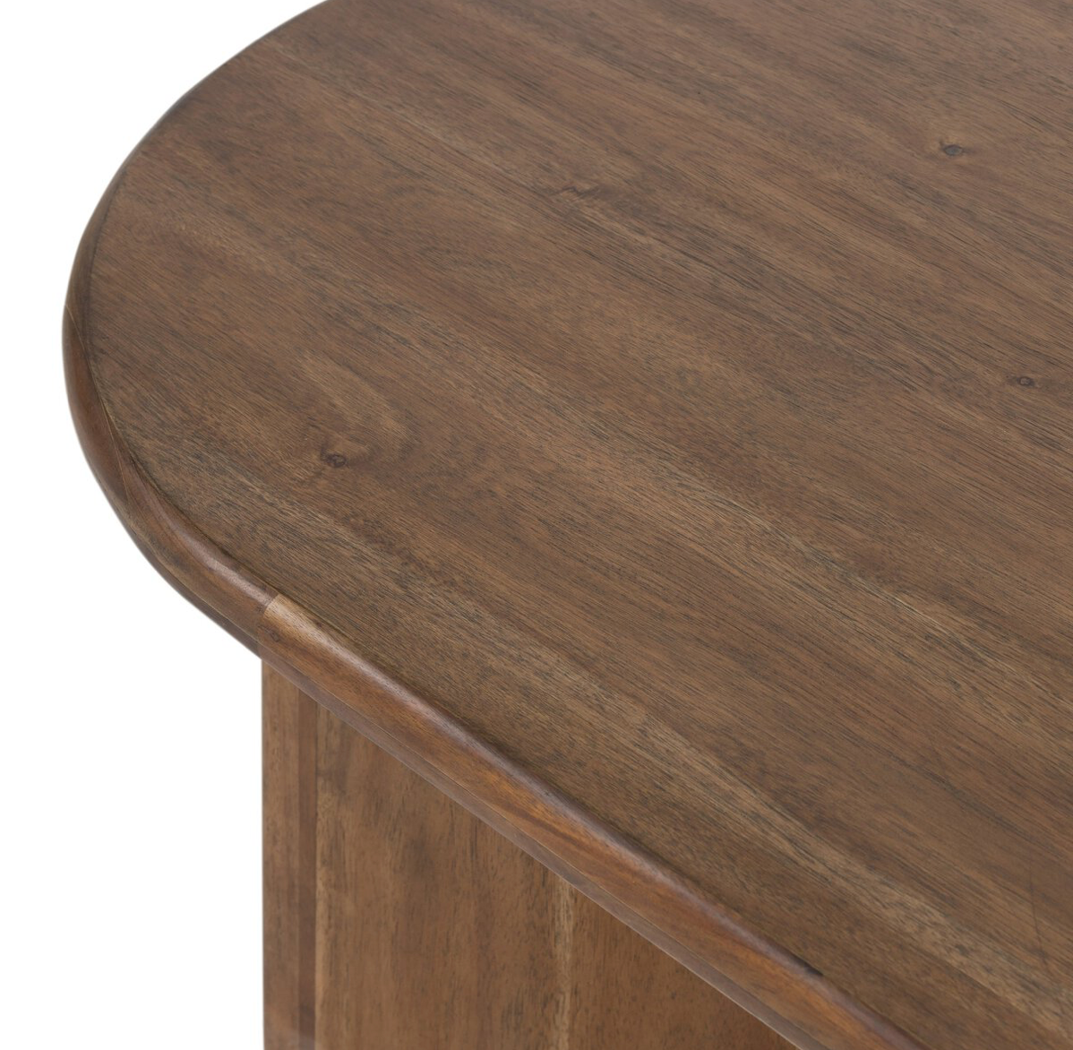 Cortez 51" Oval Coffee Table - Burnished Brown