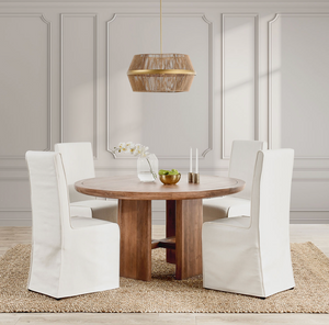 Cordova 60" Round Dining Table - Pecan