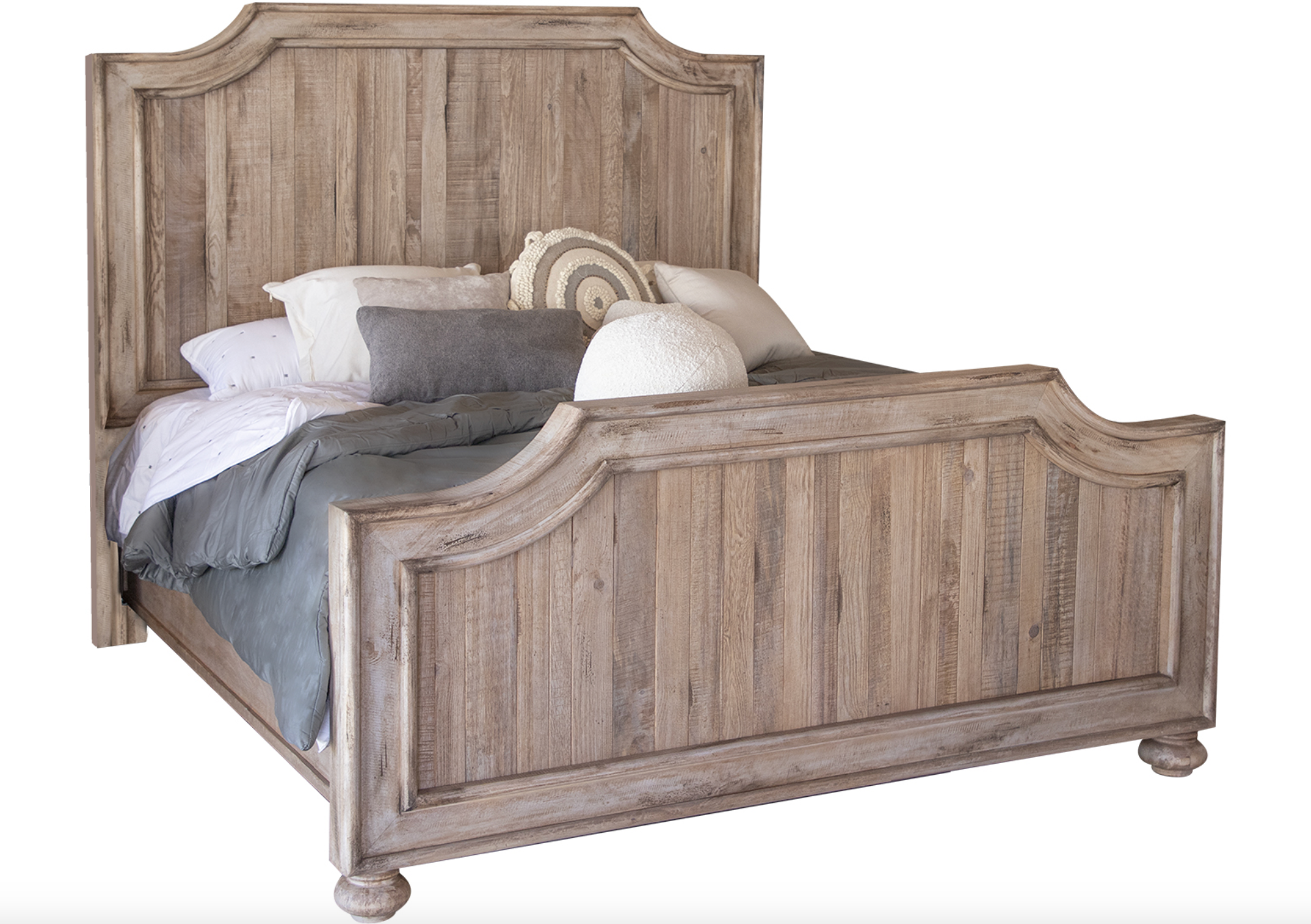 Antigua 67" Queen Bed - Distressed Beechwood
