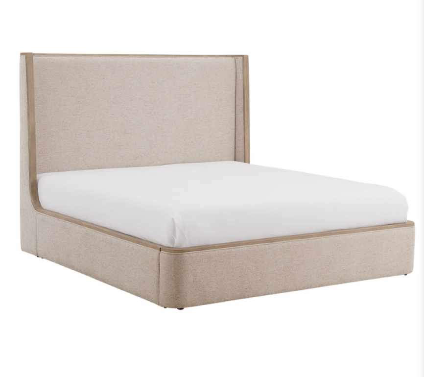 Warren Queen Bed - Stone Wash + Mist