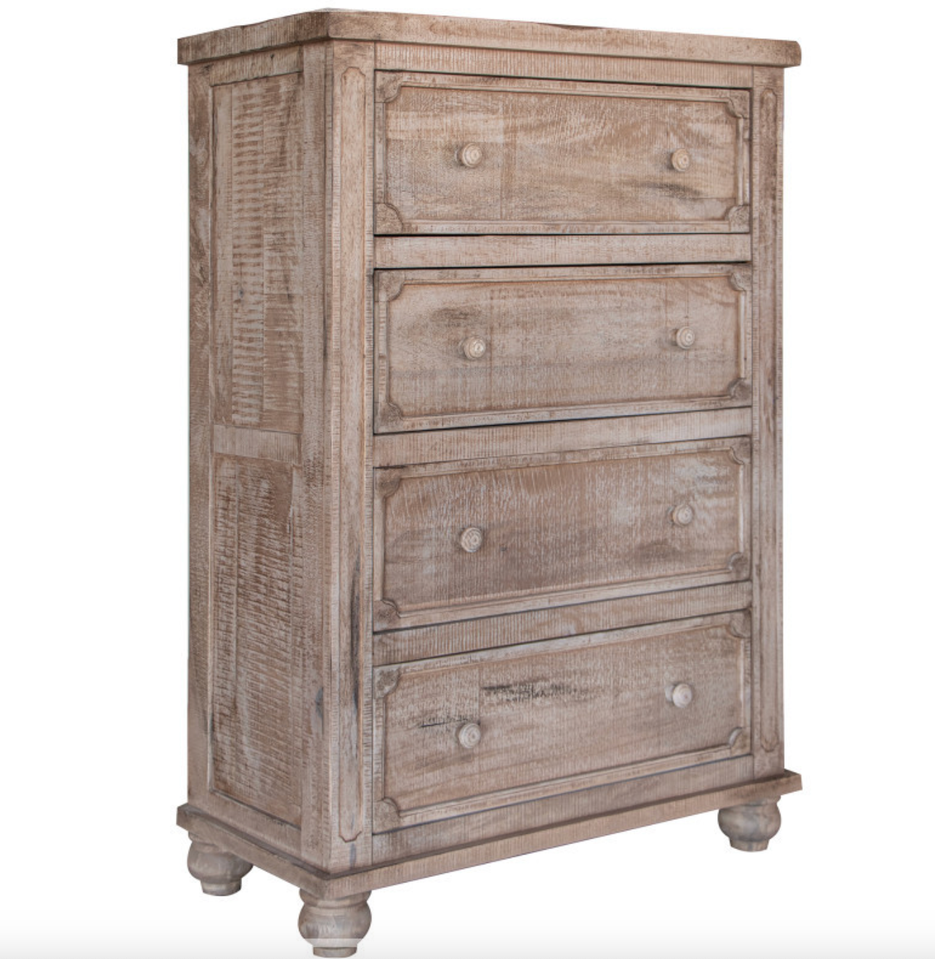 Antigua 37" 4 Drawer Chest - Distressed Beechwood