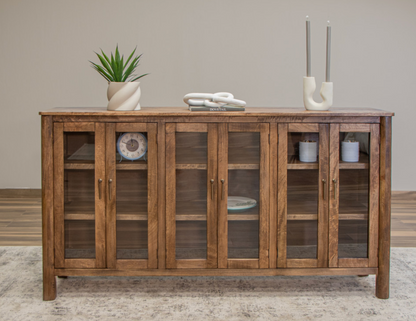 Aspen 73" 6 Door Cabinet - Warm Natural