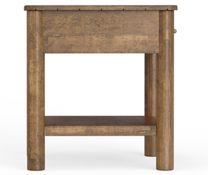 Aspen 24" 1 Drawer End Table - Warm Natural