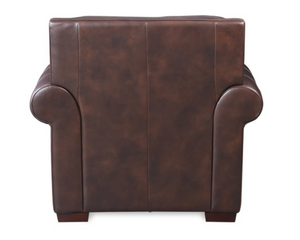 Henley 44" Top Grain Leather Chair - Walnut