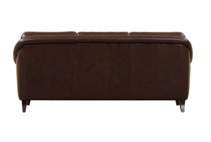 Angelo 84" 2 Cushion Top Grain Leather Sofa - Salvador Brown