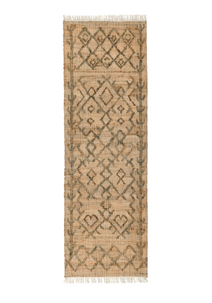 Accona Jute/Cotton Area Rug - Natural/Sage