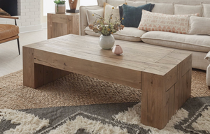 Bristow 60" Oak Coffee Table - Warm Natural