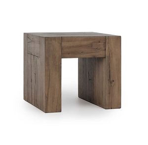 Bristow 24" Reclaimed Oak End Table - Warm Natural