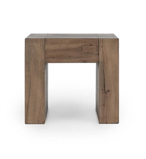 Bristow 24" Reclaimed Oak End Table - Warm Natural