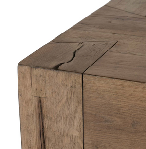 Bristow 24" Reclaimed Oak End Table - Warm Natural