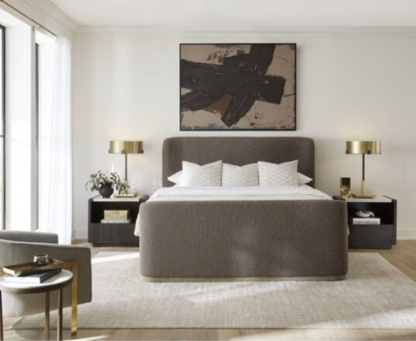 Bianca 86" King Bed - River Stone + Beechwood