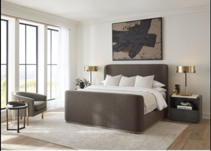 Bianca 86" King Bed - River Stone + Beechwood