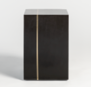 Braxton 18" End Table - Carbon + Bronze