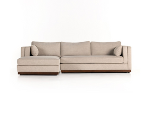 Amber 121" 2 Piece Sectional w/ LAF Chaise - Performance Nova Taupe