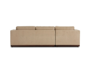 Amber 121" 2 Piece Sectional w/ LAF Chaise - Quenton Pebble