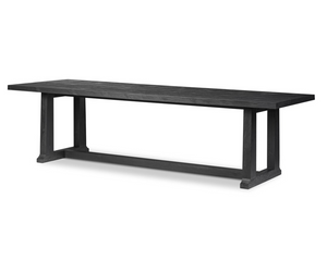 Arturo 110" Reclaimed Pine Dining Table - Black