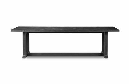 Arturo 110" Reclaimed Pine Dining Table - Black