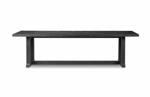 Arturo 110" Reclaimed Pine Dining Table - Black