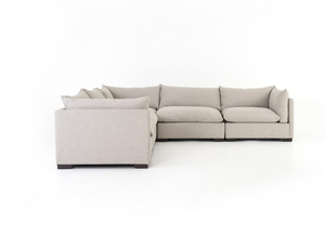 Blakeney 117" 5 Cushion Sectional - Sand Mist