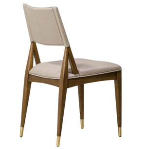 Finley Leather Dining Chair - Beige