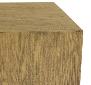 Dane 20" Square Oak End Table - Medium Brown