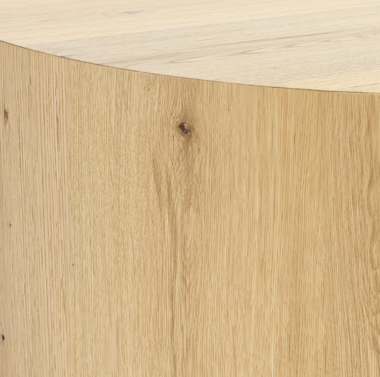 Dane 42" Round Oak Coffee Table Table - Light Natural