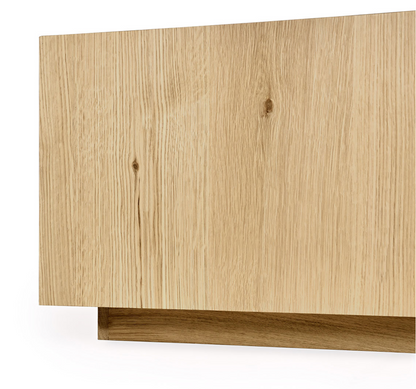 Dane 42" Square Oak Coffee Table Table -Light Natural