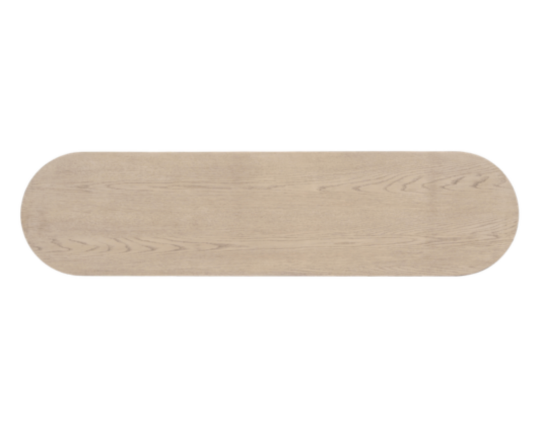 Crumwell 72" Console Table- Raw Oak