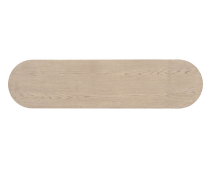 Crumwell 72" Console Table- Raw Oak