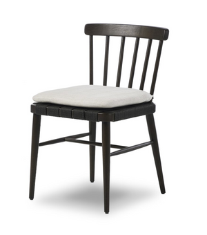 Crenshaw Dining Chair - Performance Linen + Black