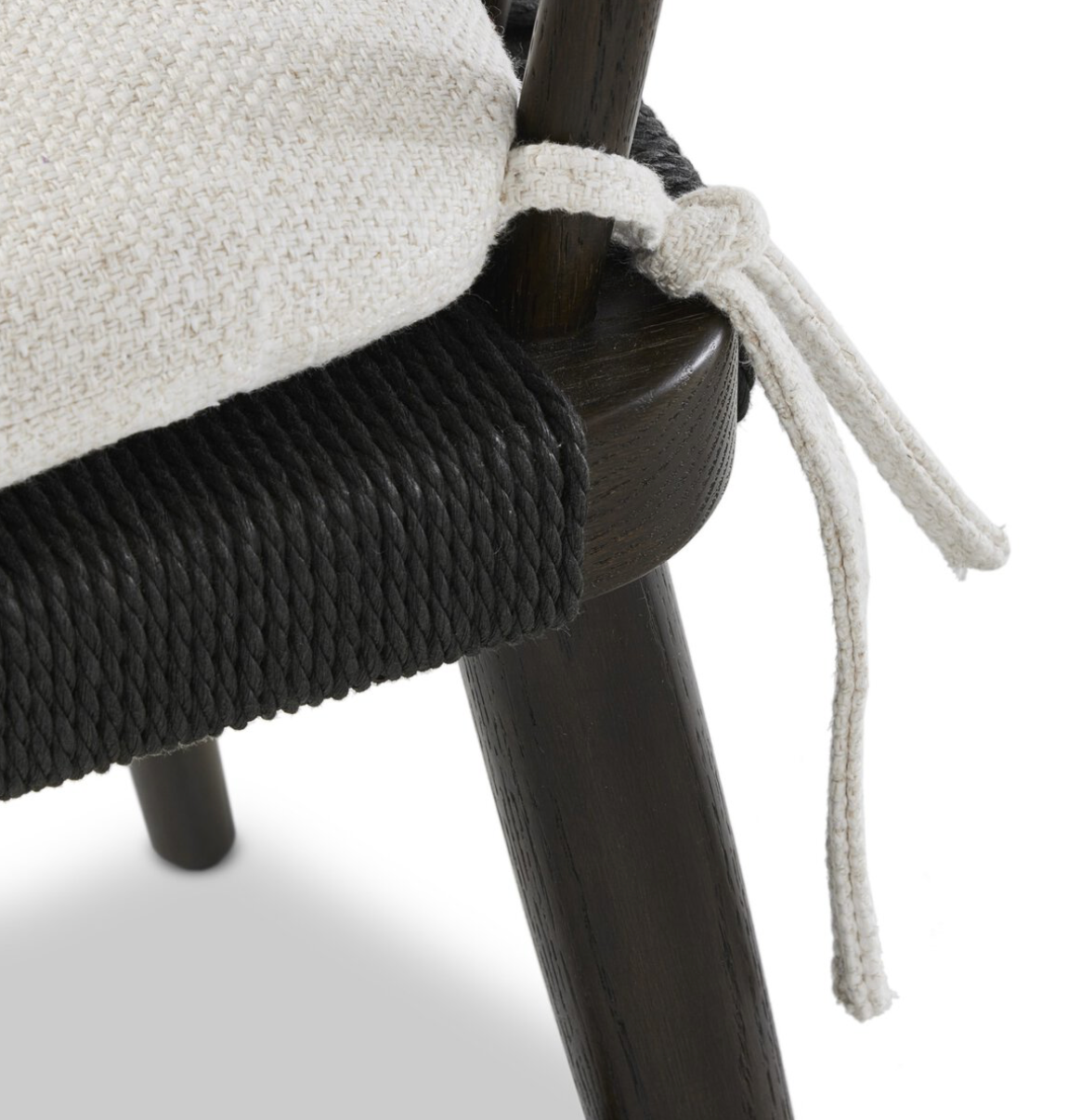 Crenshaw Dining Chair - Performance Linen + Black