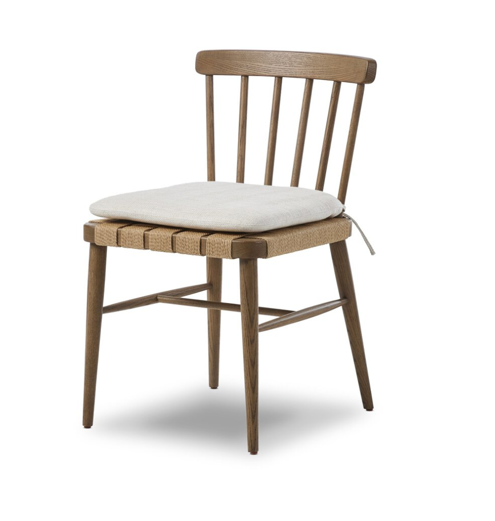 Crenshaw Dining Chair - Performance Linen + Smoked Oak