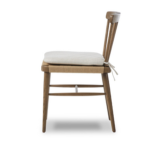 Crenshaw Dining Chair - Performance Linen + Smoked Oak