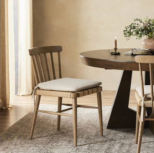 Crenshaw Dining Chair - Performance Linen + Smoked Oak