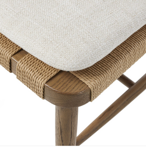 Crenshaw Dining Chair - Performance Linen + Smoked Oak