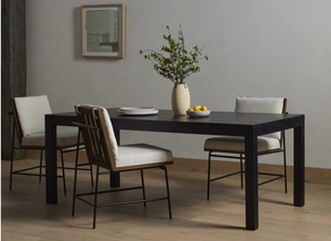 Dora 78" Dining Table - Black Wash